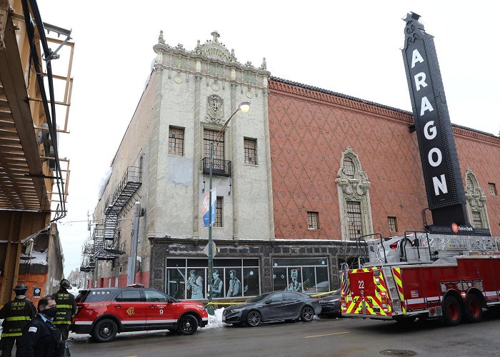 Aragon Ballroom Snow buildup causes partial wall collapse at Aragon Ballroom ... photo