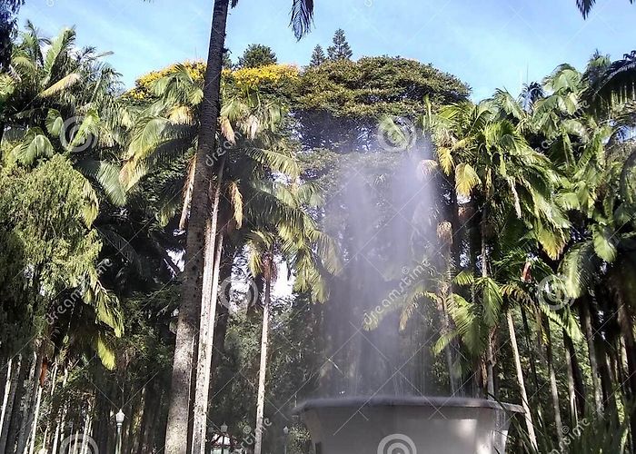 Pedro Sanches Square Luminous Fountain in Pedro Sanches Square. Stock Photo - Image of ... photo