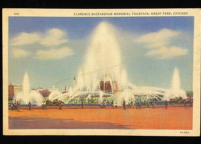 Buckingham Memorial Fountain Clarence Buckingham Memorial Fountain, Grant Park, Chicago 1933 ... photo