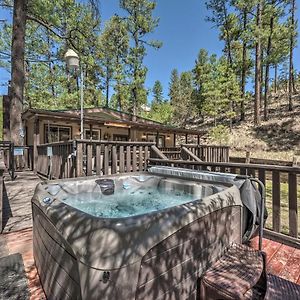 Tranquil Cabin With Stream And Deck Near Dtwn Ruidoso! 빌라 Exterior photo