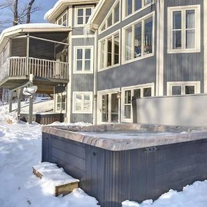 Saint-Faustin Ski-In/Car-Out, Hot Tub With Amazing Sunset View 빌라 Exterior photo