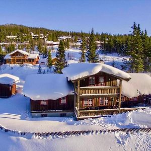 Grand Cabin On Nesfjellet Alpin With Ski In Out 네스뷔엔 Exterior photo
