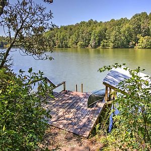 Lakefront Mountain Rest Cottage With Gas Fireplace! 왈할라 Exterior photo