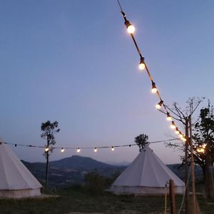 Bell Tent In The Vineyard With Spectacular View 오르테짜노 Exterior photo