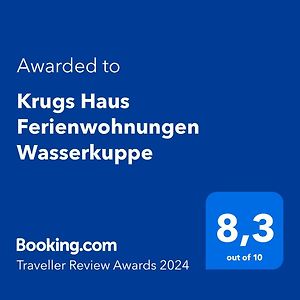 Krugs Haus Ferienwohnungen Wasserkuppe 에버스부르크 Exterior photo