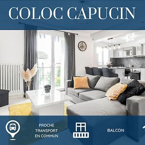 Coloc Capucin - Belle Colocation Avec 3 Chambres Independantes / Balcon Prive / Parking Collectif / Wifi Gratuit 안마스 Exterior photo