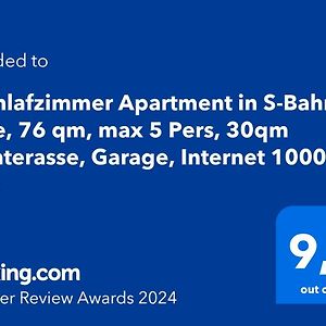 3 Zimmer Apartment In S-Bahn Nahe, 76 Qm, Max 5 Pers, 30Qm Dachterasse, Garage, Internet 1000 Mbit 가르트링겐 Exterior photo