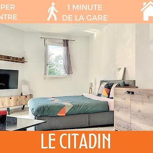 Zenbnb - Le Citadin - Studio - 2 Minutes From The Train Station 안마스 Exterior photo