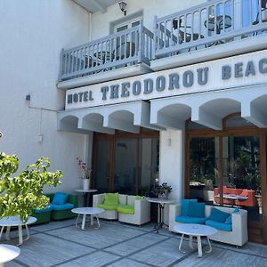 Theodorou Beach Hotel Apartments 살리디 Exterior photo