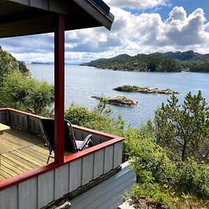Haganes Bergen/Sotra:Waterfront Cabin 빌라 Exterior photo