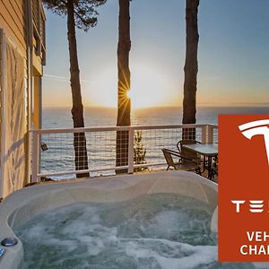 Breathtaking Oceanview! By Oceanviewhottubs Oceanfront! Shelter Cove Ca Tesla Ev Station 아파트 Exterior photo