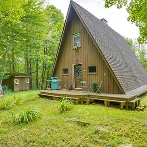 A-Frame Cabin In Becket Deck And Private Acreage! 빌라 Exterior photo