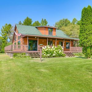 Mio Michigan Cabin With On-Site Fishing Pond And Deck 빌라 Exterior photo