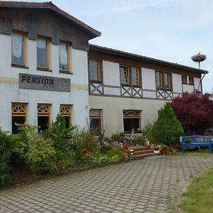 Pension Moritz Und Hofladen Unterm Storchennest -16303 Schwedt,Schwedter Allee1 호텔 Exterior photo