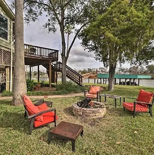 Waterfront San Jacinto River Home And Boat Slip! 휴스턴 Exterior photo